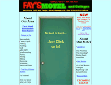 Tablet Screenshot of faysmotel.com